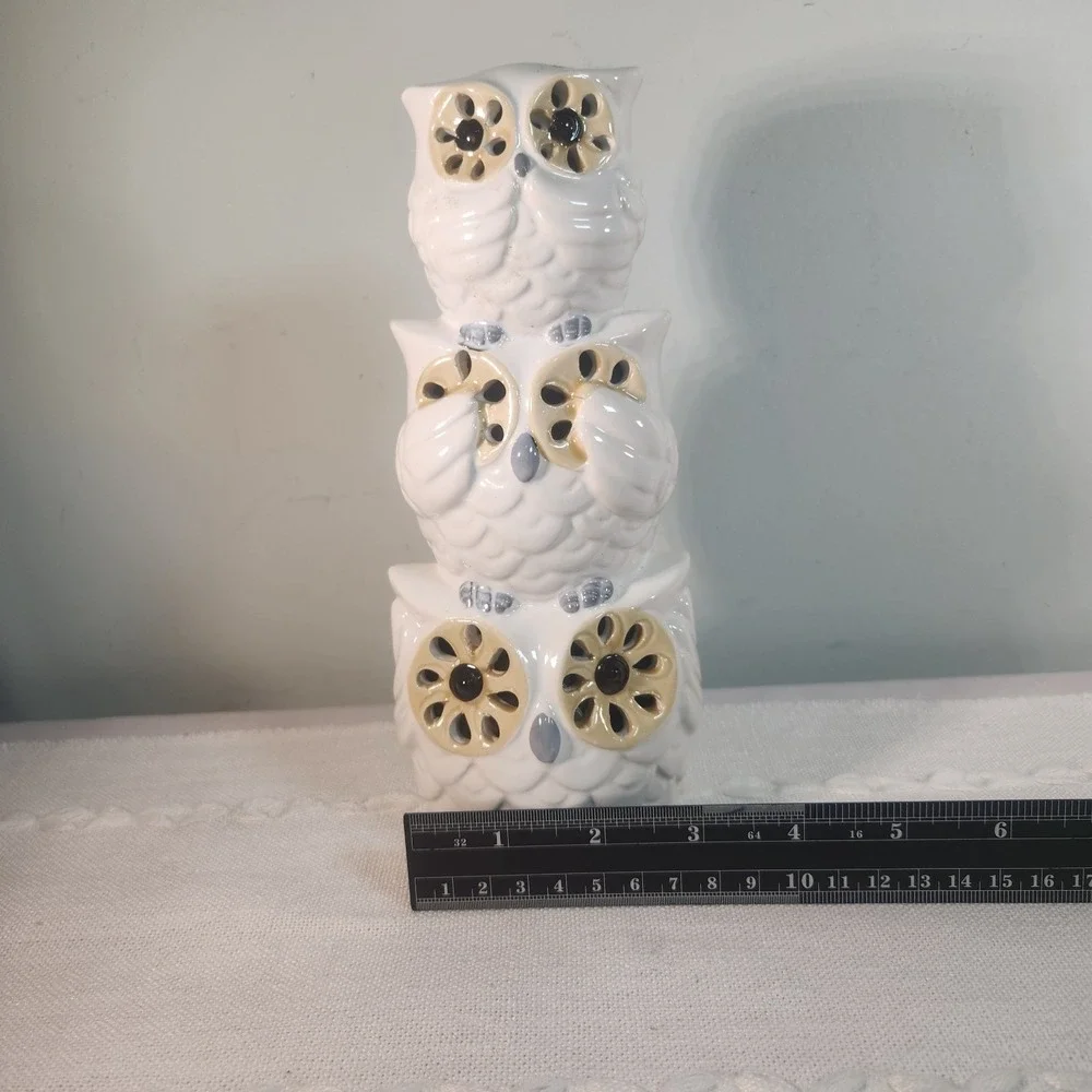 New Adorable Ceramic Owl Potpourri Holder Figurine Owls Statue